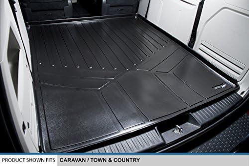 MAXLINER All Weather Cargo Trunk Liner Floor Mat Behind 2nd Row Seat Compatible with 2008-2016 Chrysler Town & Country - Image 2