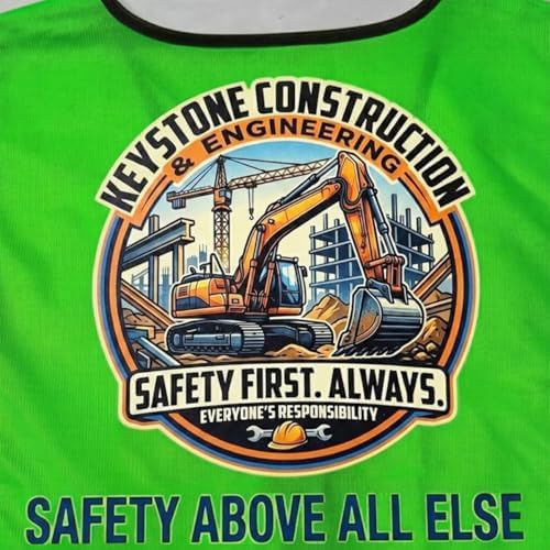 Luminous Safety Vest Customize Logo Outdoor Work Vest with Luminous Hi-Vis Reflective Strips (S, Green) - Image 6