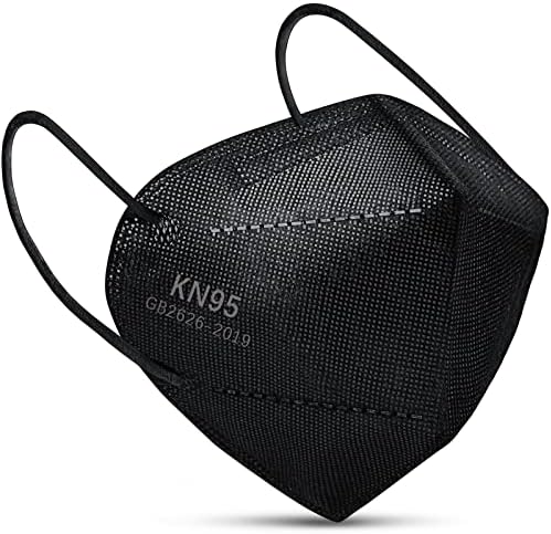 Boncare KN95 Face Mask 30 PCs, 5-Layer Black Face Mask for Men & Women Filter Efficiency≥ 95%, Breathable and Comfortable, Black - Image 2