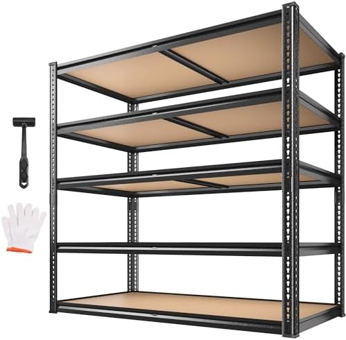 ROOMFAVE 40" W Storage Shelves 5 Tier Garage Shelving 2350LBS Heavy Duty by RoomFave-organizeyourjoy