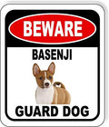 BEWARE BASENJI GUARD DOG Aluminum Composite Outdoor Sign 20" x24" Metal Security Notice for Yard, Fence, Porch, Property, and Business – No Trespassing, Warning, Attack Dogs, Protection by WorkHouseSigns