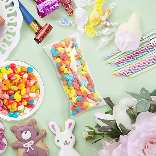 Morepack 3x7 In Cookie Bags Clear Self Sealing Cellophane Treat Bags 200Pcs - Image 3