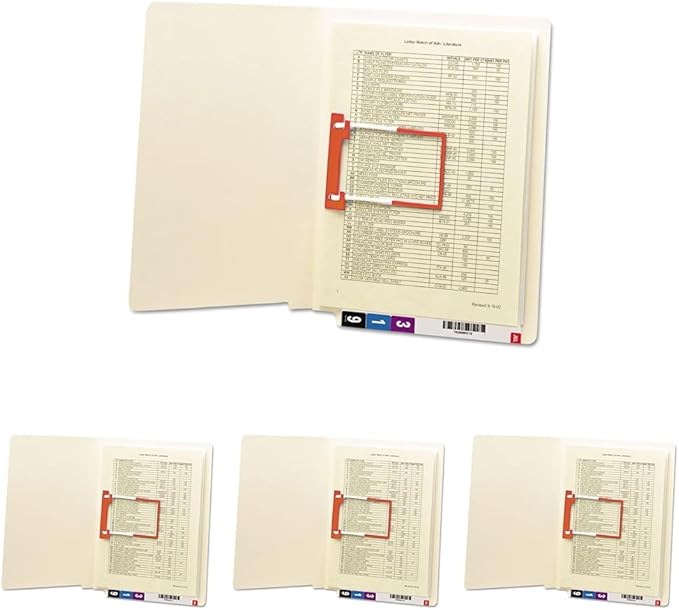Smead End Tab Fastener File Folder, Shelf-Master® Reinforced Straight-Cut Tab by SMEAD
