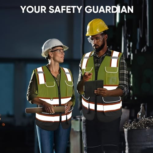 TICONN High Visibility Reflective Safety Vest for Men & Women, ANSI Class 2 - Image 6