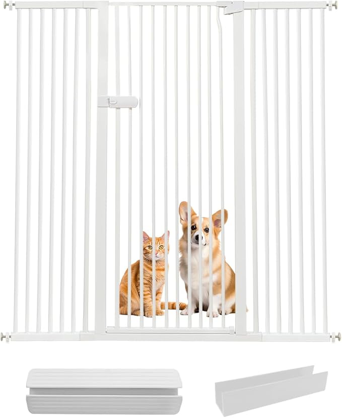 Lumizone Extra Tall Cat Gate 61.02" High Pressure Mounted Extra Wide 2025 New by Lumizone