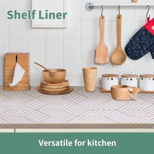 Shelf Liners for Kitchen Cabinets 23.6in x 20FT Non Adhesive Cabinet Liner - Image 3