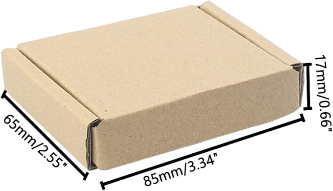 Ellbest 50pcs Packing Boxes 1.5mm Thick Cardboard, 3.4 x 2.6 x 0.7inches Mini - Image 3