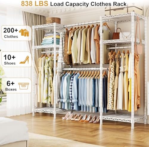 Ulif E7 Heavy Duty Garment Rack, Metal Clothing Racks for Hanging Clothes - Image 2