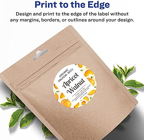 Avery Round Labels, 2" Diameter, Sure Feed Technology, Print-to-the-Edge, Easy Peel, Laser/Inkjet, Permanent, 120 Blank Circle Labels Total (22612) - Image 4