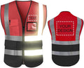 YOWESHOP High Reflective Visibility Safety Vest Custom Your Logo Safety Workwear by YOWESHOP
