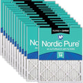 Nordic Pure 18x20x1 Pleated MERV 14 Plus Carbon Air Filters 24 Pack by NordicPure