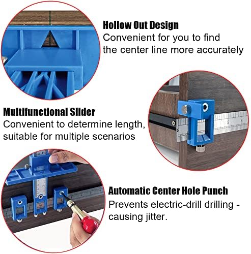 King&Charles Cabinet Hardware Jig & Automatic Center Punch Set. - Image 3