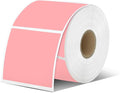 iEager Pink Square Thermal Label Stickers, 500 Sheets/Roll by iEager