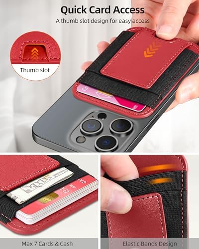Upgraded for Magsafe Wallet, 7 Card Holder, RFID Blocking, Strongest Magnet - Image 3