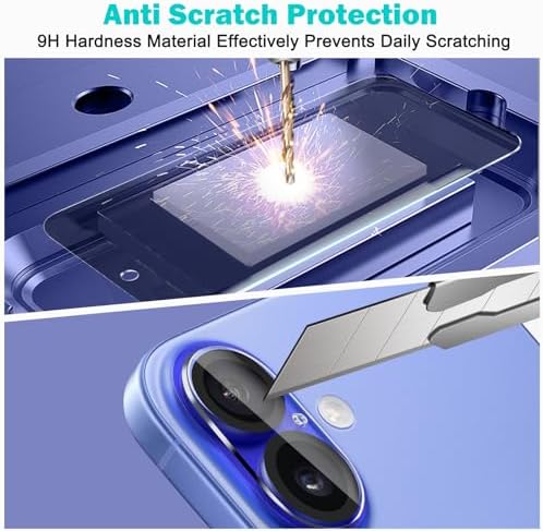 PEHAEL for iPhone 16 Plus Privacy Screen Protector+Camera Lens Protector - Image 6