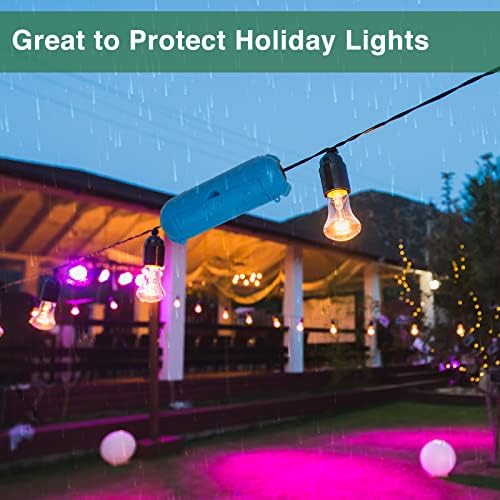 [3 Pack] Flemoon Outdoor Extension Cord Safety Cover with Waterproof Seal - Image 6
