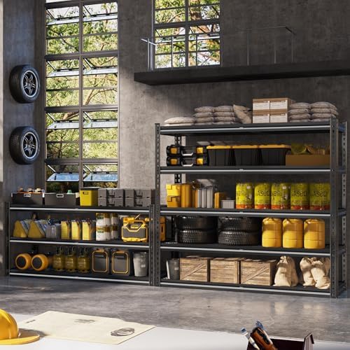 48" W Garage Shelving Heavy Duty 5-Tier Storage Shelves 3030LBS - Image 2