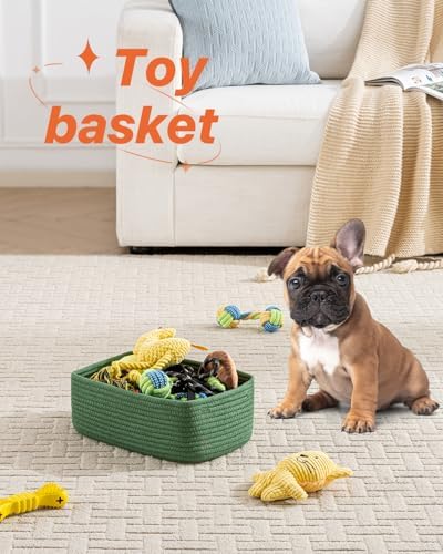 KALLAX Small Woven Storage Basket for Organizing, 12 x 8 x 4.5 inch, 3 Pack - Image 5