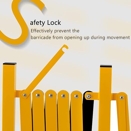GYMTIME Industrial Expandable Metal Barricade, 16 Feet, Easily Assembled Safety - Image 3
