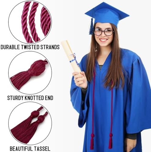 Graduation Cords Maroon Cords for Graduation 2026 Graduation Honor Cords (Maroon) - Image 3