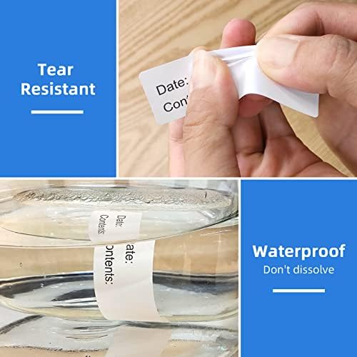 500PCS 1" x 3" Write-On Freezer Labels for Food Containers/Jars - Image 3