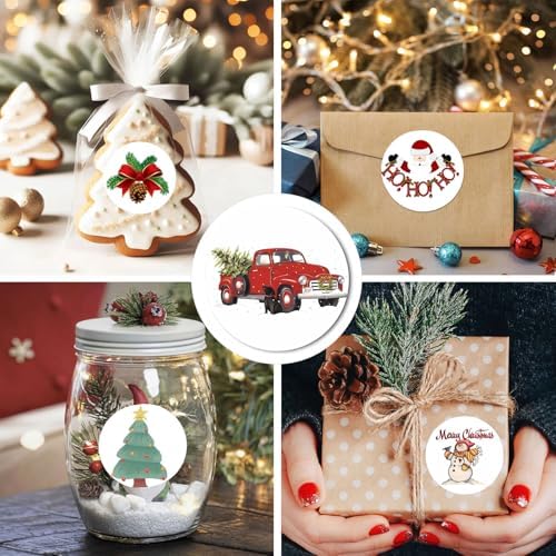 Christmas Stickers Merry Christmas Stickers for Cards Crafts Gifts, 500 Pcs - Image 6