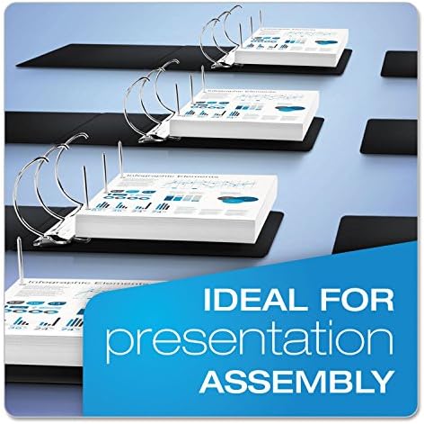Cardinal ExpressLoad 3 Inch D-Ring Binder, 675 Sheet Capacity, ClearVue Cover, Locking D-Rings, White Binder (49130) - Image 3