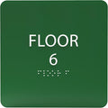 6" X6" Floor 6 Sign by ADACentralSigns