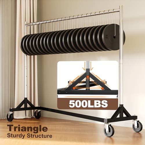 HOKEEPER Commercial Z Base Garment Rack Hold 500LBS Heavy Duty Clothing Rack Adjustable Rolling Clothes Rack for Hanging Clothes Racks on Wheels Portable Z Rack, Chrome Finish - Image 5