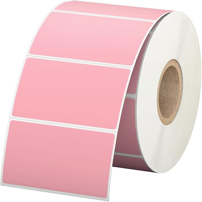 2.25" x 1.25" Pink Direct Thermal Labels, Replacement by Anylabel