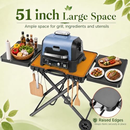 Hisencn 51 Inch Upgraded Grill Table Stand for Ninja Woodfire OG701&Pro XL - Image 4