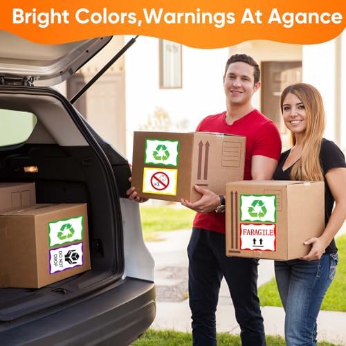 6 x 4 inch Large Moving Labels for Boxes, Packing Labels Stickers for Moving Color Coded Blank Labels Stickers, 160pcs Moving Stickers for Home Organization Projects, Kitchen, Storage Bins(8 Color) - Image 2