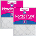 Nordic Pure 18x20x1 Tru Mini Pleat MERV 8 AC Furnace Air Filters 2 Pack by NordicPure