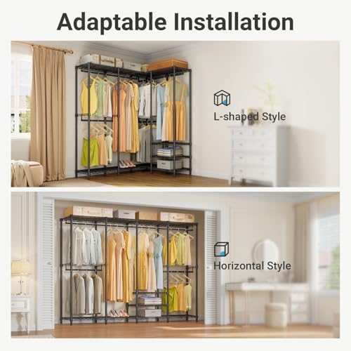 VIPEK V40 Heavy Duty Clothes Rack, Modular Closet System Clothing Rack - Image 3