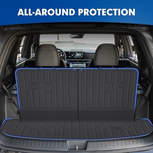Mixsuper Cargo Liner for Hyundai Santa FE 2024-2026, Trunk Mat with Backrest Mat TPE All Weather Rear Cargo Mat Back Seat Protector Non-Slip Waterproof Accessories - Image 4