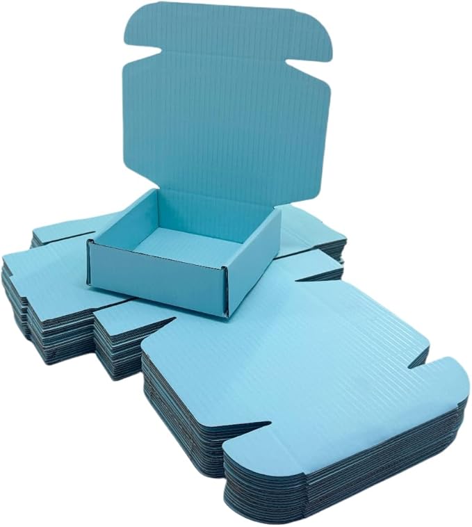 15 Pcs 6 x 6 x 2 inches Corrugated Cardboard Gift Boxes Recyclable Shipping - Image 3