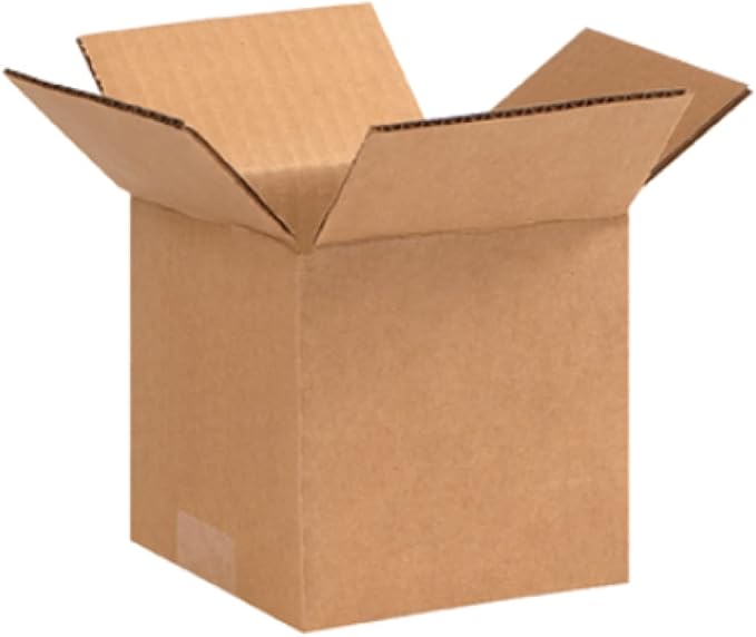Secure Seal - 5x5x5 Pack of 25 Corrugated Cardboard Packing Shipping Mailing by Secure+Seal