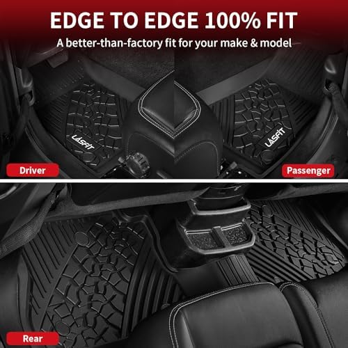 LASFIT Mats for Jeep Wrangler JL 2018-2026 4 Doors Cargo Without SUBWOOFER - Image 5