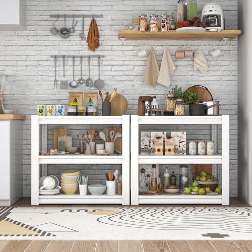 Garage Adjustable Storage Shelves, 3 Tier, Heavy Duty, 31" H*34.5" W*19.5" D, White - Image 6