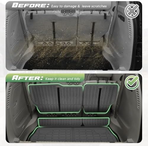Cartist Floor Mats for Chrysler Pacifica (Only Fit Hybrid) 2017-2026, All Weather Cargo Liner for Pacifica Accessories, Heavy Duty TPE Car Mats, Car Accessories - Image 5