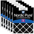 Nordic Pure 18x20x1 Pleated MERV 8 Pure Carbon Air Filters 6 Pack by NordicPure