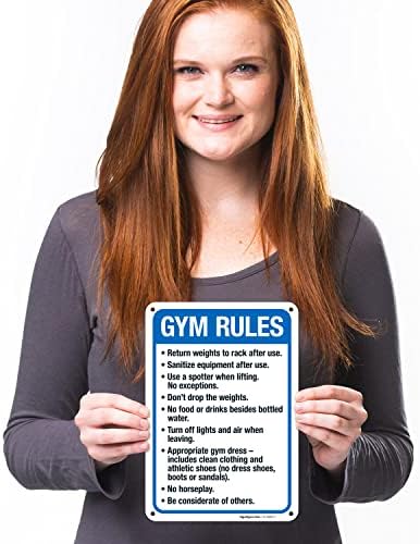 Gym Rules Return Weights to Rack After Use Sanitize Equipment After Use - Image 2