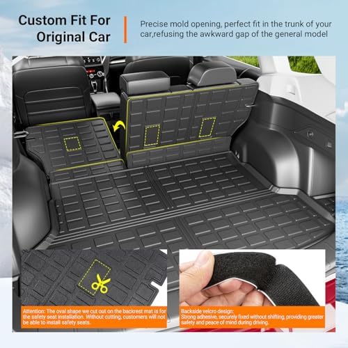 powoq Floor Mats Cargo Mat Compatible with 2019-2024 Subaru Forester - Image 2