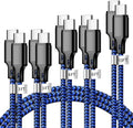 USB C to USB C Cable, 5 Pack 60W Type C Fast Charger Cord (Blackblue) by CUGUNU