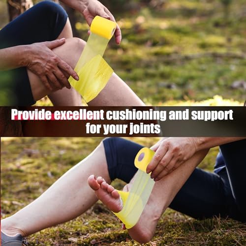 Upgraded 6 Pack Pre Wrap Athletic Tape, Black Sports Prewrap - Image 5