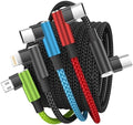 Travel Vacation Essentials USB C Multi Charging Cable, 4 in 1, 1Pack 5FT by Firsting