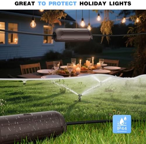 [3 Pack] Flemoon Outdoor Extension Cord Safety Cover with Waterproof Seal - Image 6