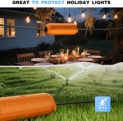 [3 Pack] Flemoon Outdoor Extension Cord Safety Cover with Waterproof Seal - Image 6