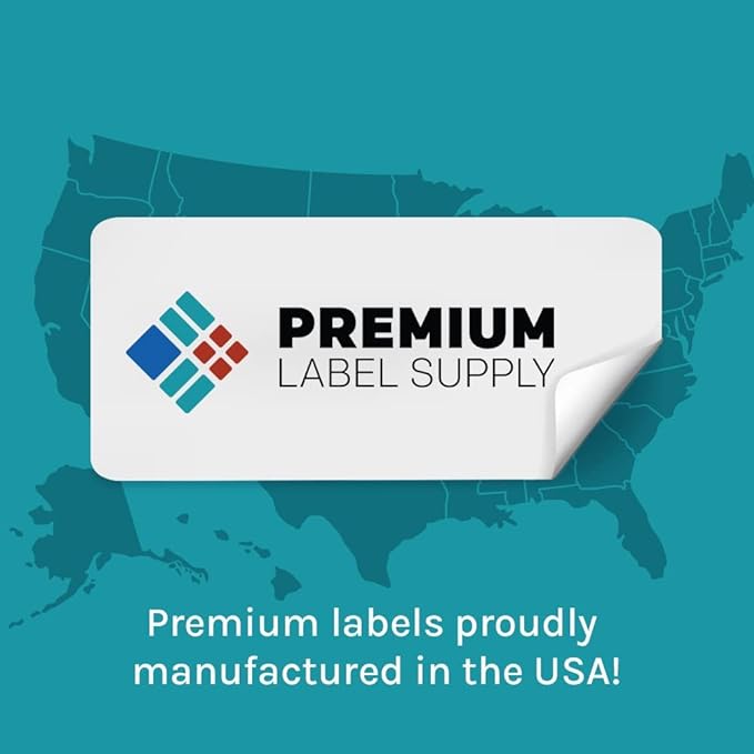 Premium Label Supply Bright Neon Color Fluorescent Stickers - Image 2