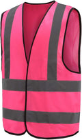AYKRM 12 colour High visibility viz vest hi vis viz reflective work by AYKRM